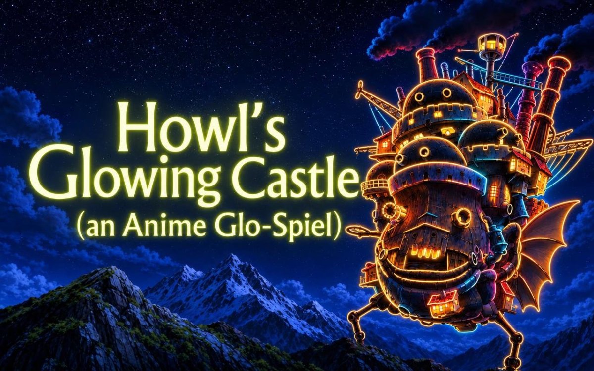 Howl's Glowing Castle (an Anime Glo-Spiel)