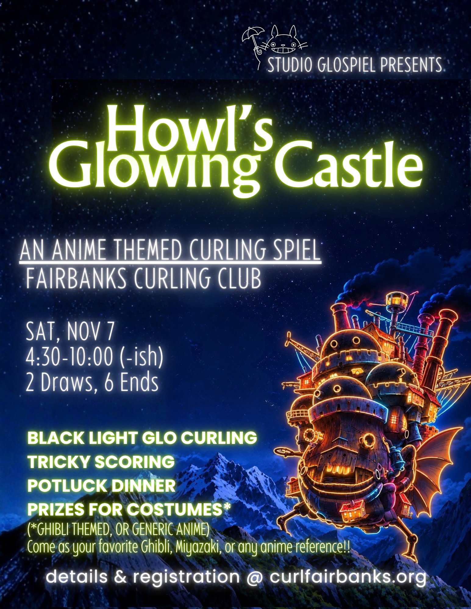 Howl's Glowing Castle (an Anime Glo-Spiel)